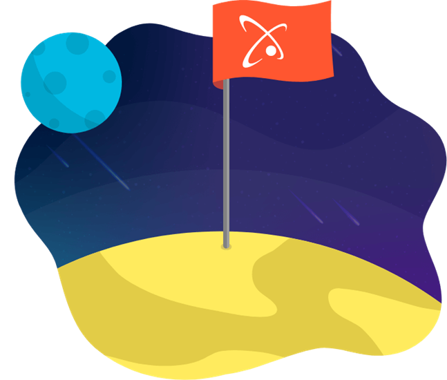 flag Flag on moon