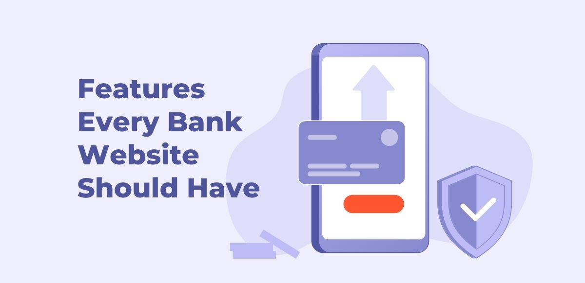 features for banks websites